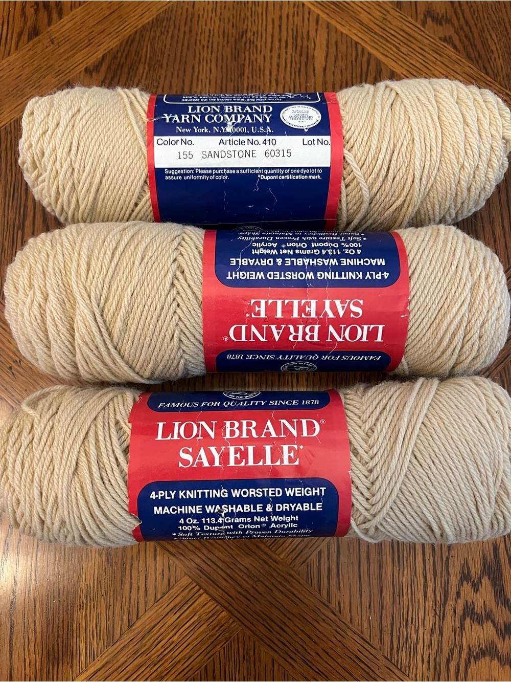 Lion Brand Sayelle Acrylic 4 ply yarn